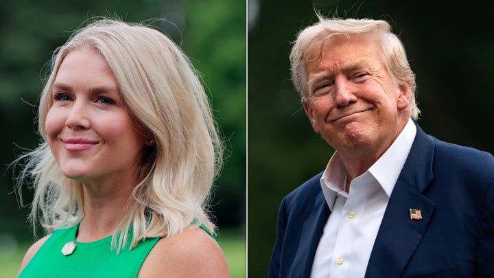 White House Secretary, Karoline Leavitt and President Donald Trump.