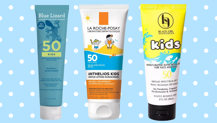 Children's sunscreen from Blue Lizard, LaRoche-Posay and Black Girl Sunscreen