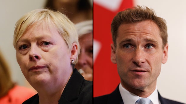 Minister Angela Eagle and Tory MP Chris Philp