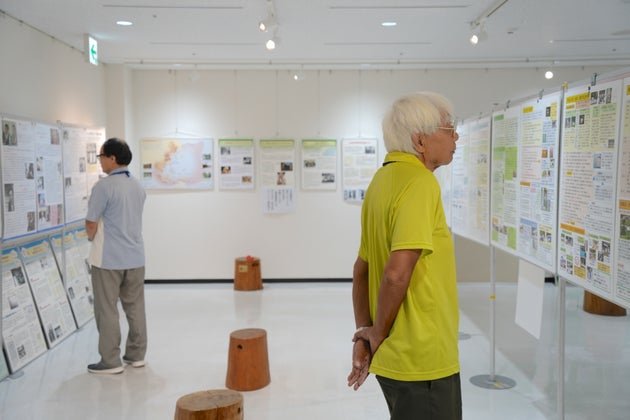 加害パネル展の様子