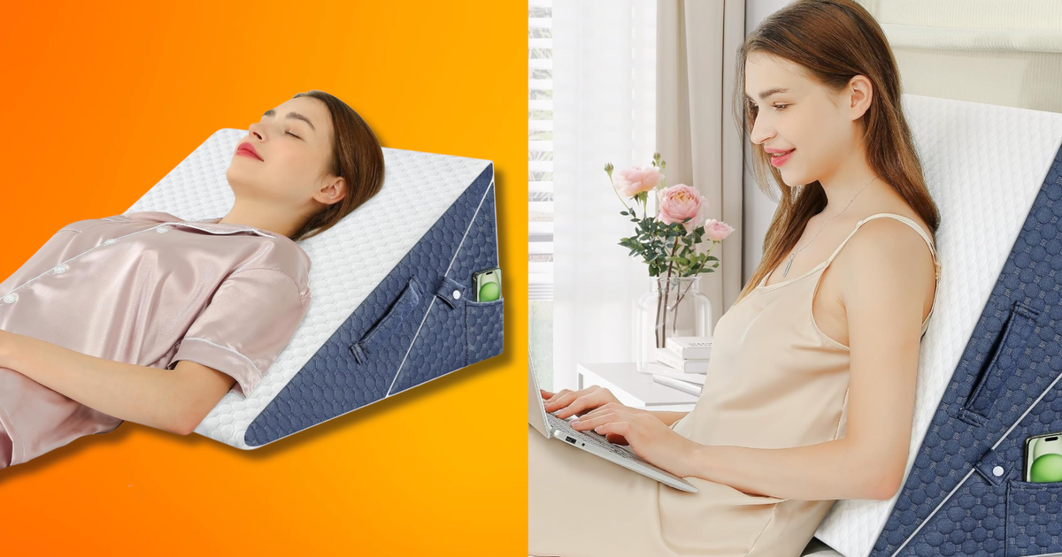 This $21 Wedge Pillow Helps Reviewers With Sleep Apnea Symptoms