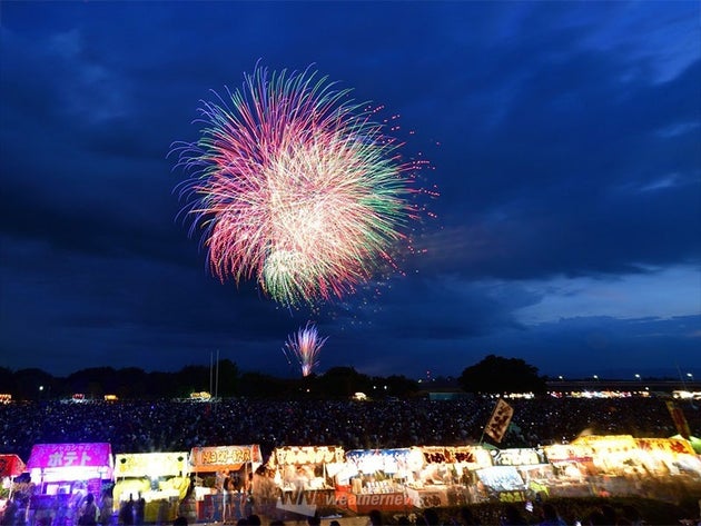 熊谷花火大会の様子