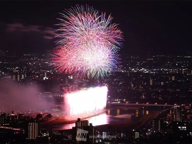 ぎふ長良川花火大会の様子
