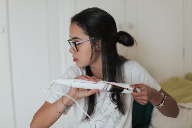 Hair tools and toiletries can take up valuable real estate. 