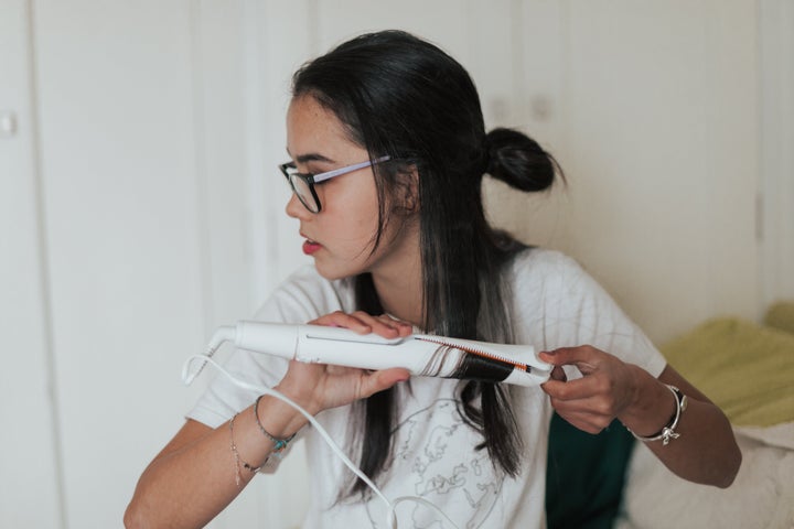 Hair tools and toiletries can take up valuable real estate.