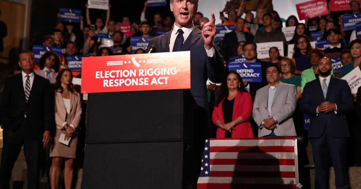'Sick And Pathetic': Dozens Of Federal Agents Show Up To Newsom Event