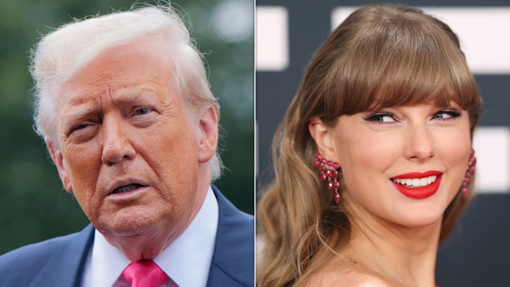 President Donald Trump and Taylor Swift.