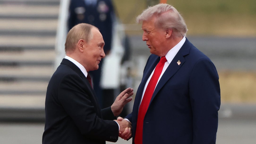 U.S. President Trump And Russian President Putin Meet On War In Ukraine At U.S. Air Base In Alaska