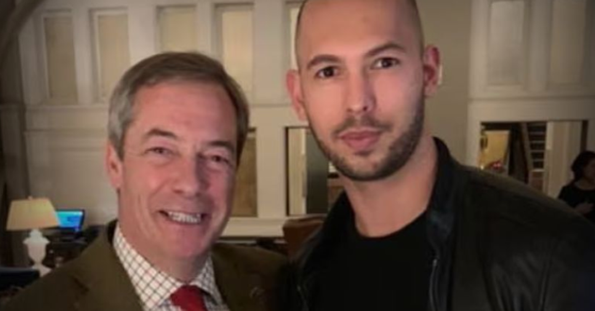 Nigel Farage Accused Of Supporting Andrew Tate In New Labour Attack Ad