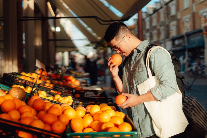Buying produce that you never eat and that ends up rotting in your fridge, is obviously not as smart of a buy as the burger that you immediately eat.