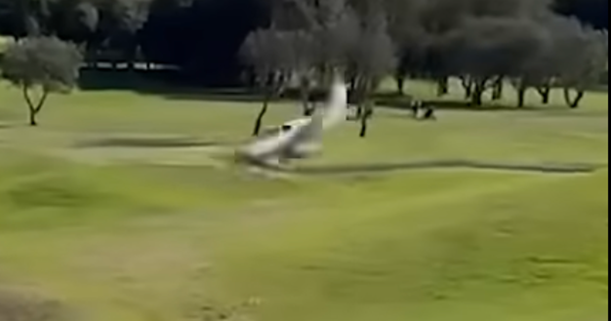 Australian Golfers Get Shock When Plane Makes Crash Landing On Course Australian Golfers Get Shock When Plane Makes Crash Landing On Course