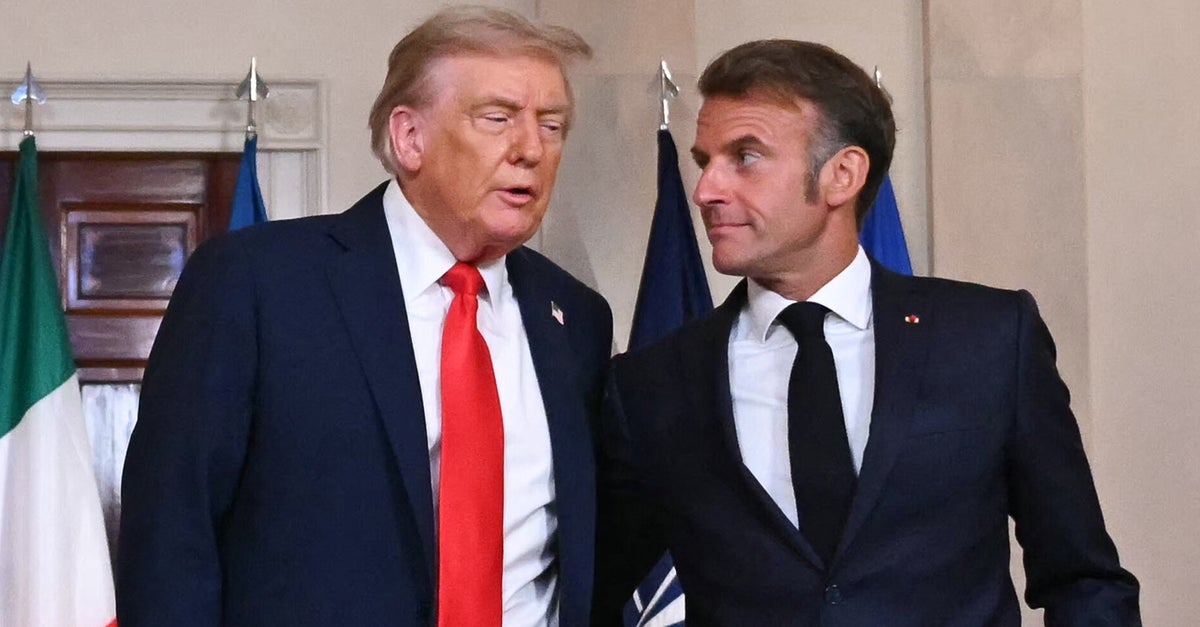 Emmanuel Macron Reacts To Trump's Hot Mic Comment On Vladimir Putin