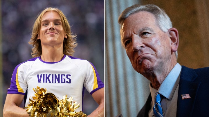 The Minnesota Vikings Blaize Shiek animator and Senator Tommy Tuberville.