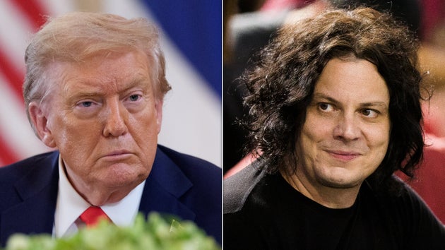 （左から）トランプ大統領、ジャック・ホワイト氏