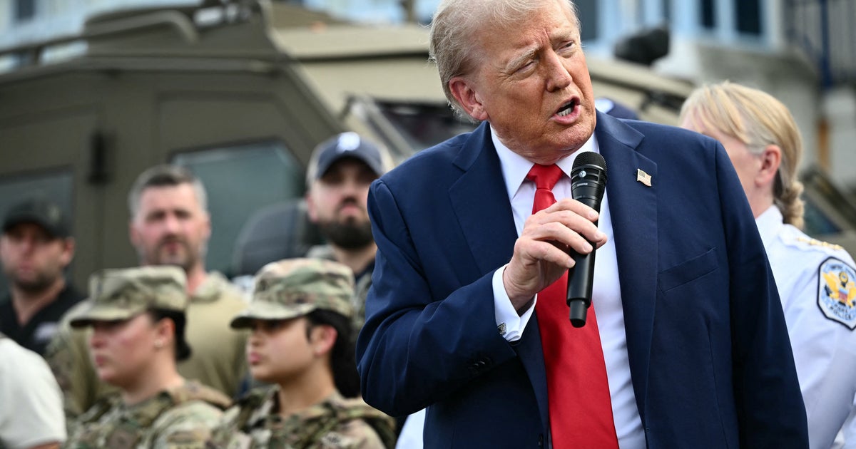Trump Stages Appearance With Troops And Police To Tout DC Crime Crackdown