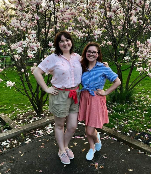 The author (right) with Katie in 2018.