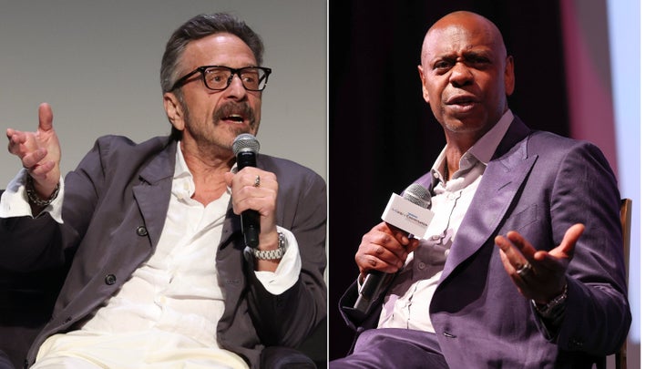 Comedians Marc Maron and Dave Chappelle.