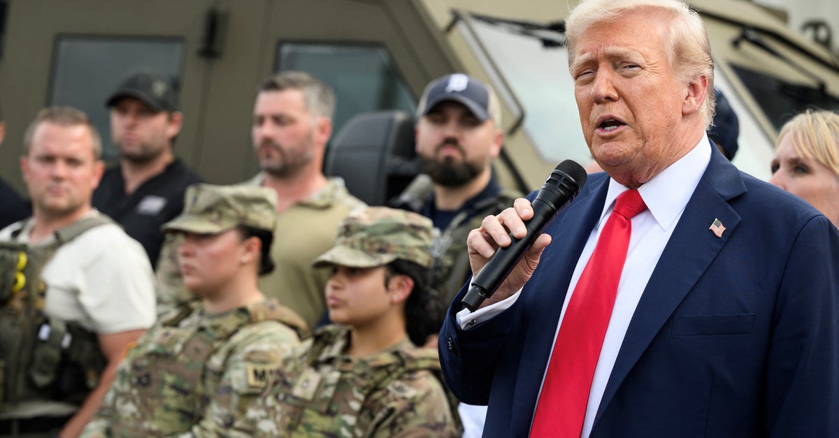 Trump Tries To Normalize Having National Guard Troops In American Cities
