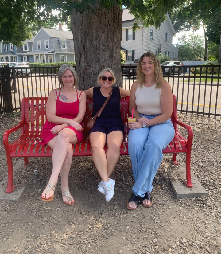 The author (center) with Mary (left) and Casey