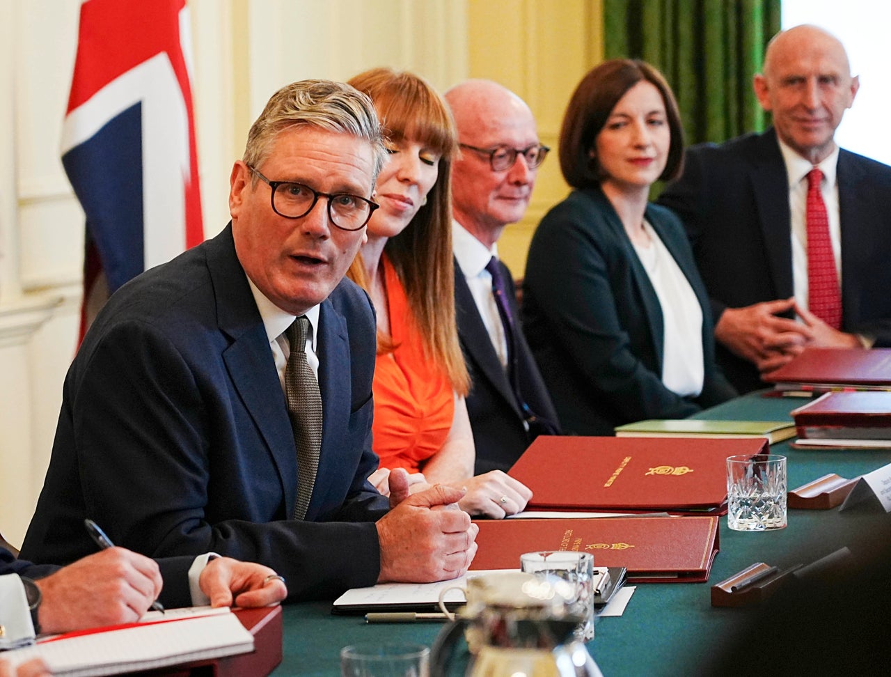 Keir Starmer with his cabinet last July.