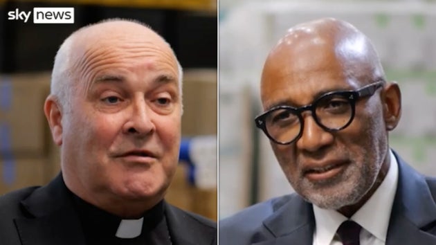 Archbishop of York Stephen Cottrell speaking to Sky News' Trevor Phillips