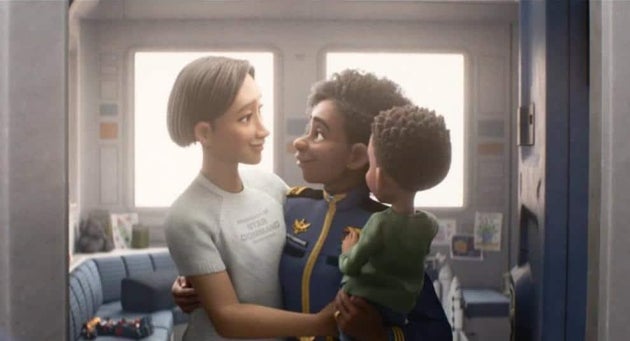 The family in question shown in the Pixar film Lightyear
