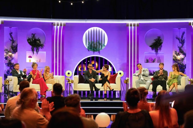 The cast of Love Is Blind UK season 2 with Matt and Emma Willis