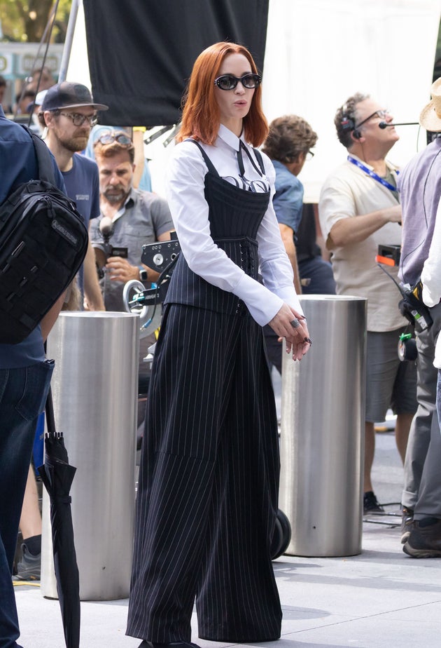 Emily Blunt as Emily on the set of The Devil Wears Prada 2