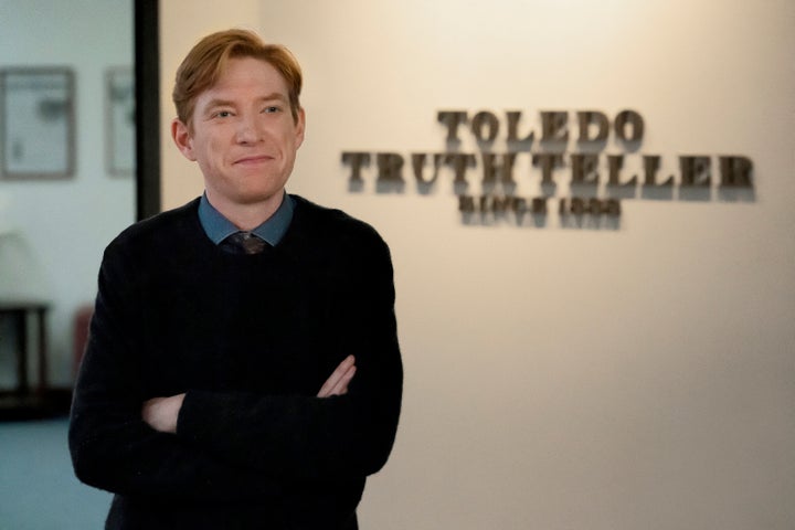 Domhnall Gleeson as Ned in "The Paper."