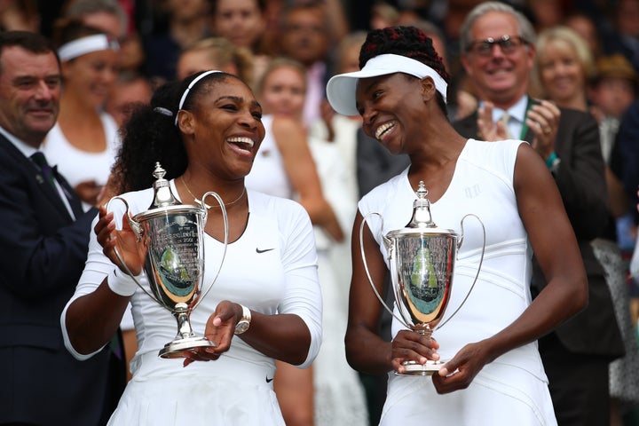 Williams made the plea for her younger sister to show up after she and Fernandez beat their opponents on Monday.