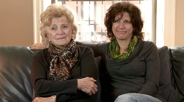 The author and her mother in a still from the author's film, "Look At Us Now, Mother!"