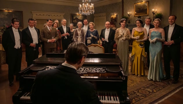 Downton Abbey stars Allen Leech, Dominic West, Robert James-Collier, Douglas Reith, Sarah Crowden, Penelope Wilton, Paul Giamatti, Elizabeth McGovern, Michelle Dockery, Hugh Bonneville, Laura Carmichael and Harry Hadden-Paton