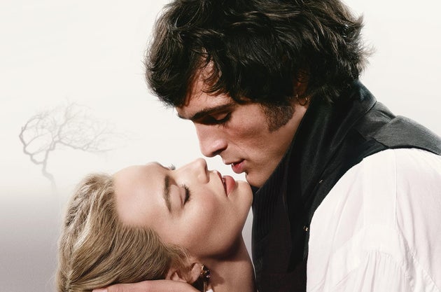 Margot Robbie and Jacob Elordi on the new poster for Wuthering Heights