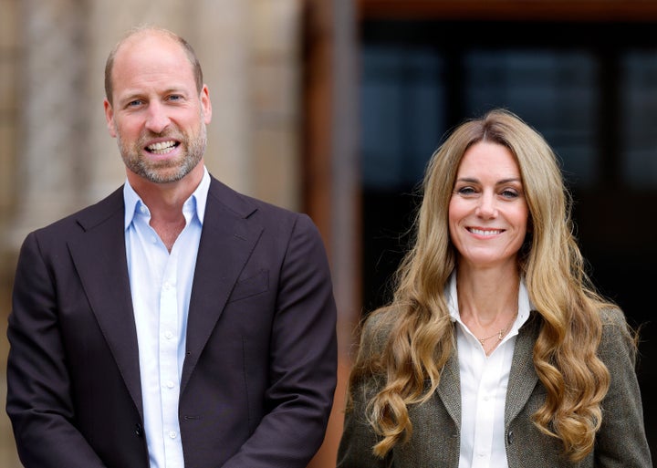 During the joint public appearance, all eyes were on Kate's new look.