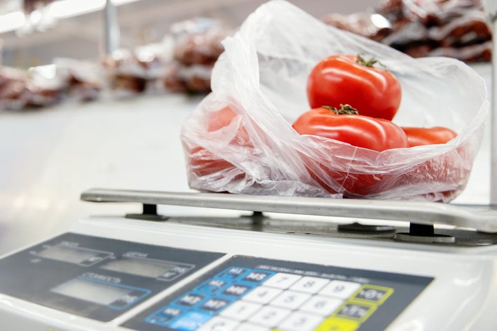 Standard plastic produce bags are harder on the environment than the biodegradable versions.