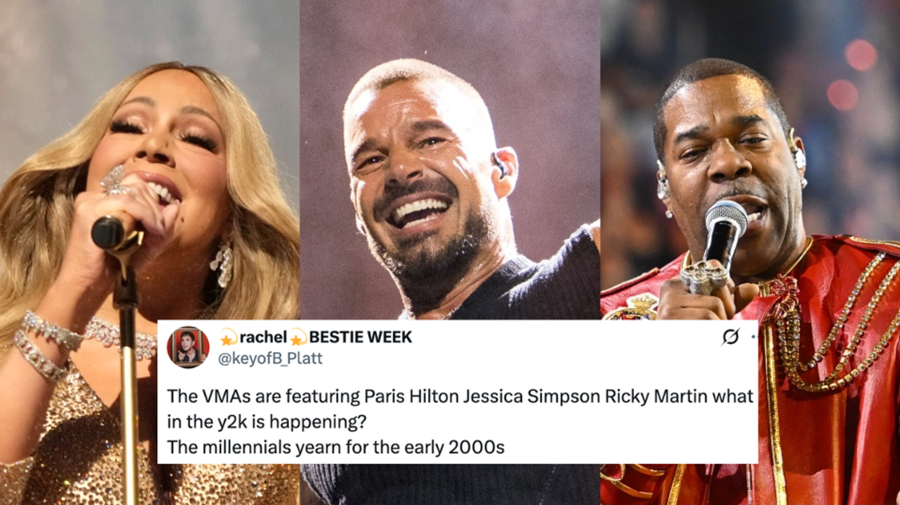 2025 MTV VMAs Broadcast Live on CBS Featuring Lady Gaga, Ricky Martin, Mariah Carey