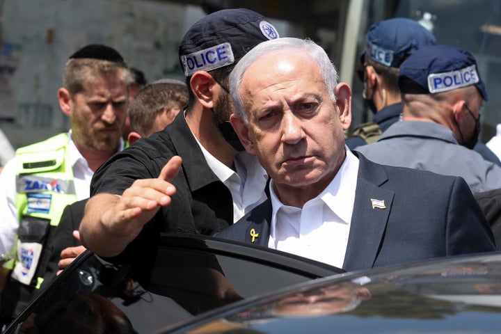 At Least 6 Killed In Jerusalem Capturing Assault, Israeli Authorities Say 3 Israel's Prime Minister Benjamin Netanyahu visits the site of a shooting attack at a bus stop in Jerusalem, on Sept. 8, 2025.