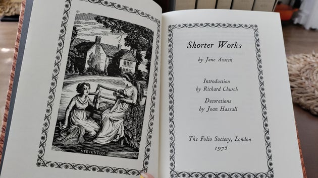 Shorter Works of Jane Austen by the Folio Society
