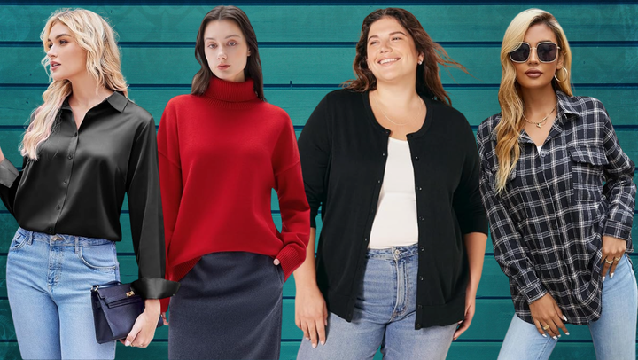 Fall tops at Amazon.