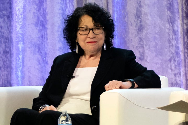 Supreme Court Justice Sonia Sotomayor attends a panel discussion, Feb. 23, 2024, in Washington. 
