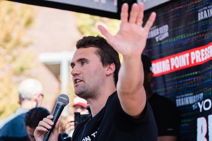 Charlie Kirk Lit The Path For Trumpism And A Far-Proper America 1 U.S. conservative political activist and YouTuber, Charlie Kirk, founder of Turning Point USA, speaks at University of Nevada in Reno during his "You're Being Brainwashed" tour, Oct. 8, 2024.