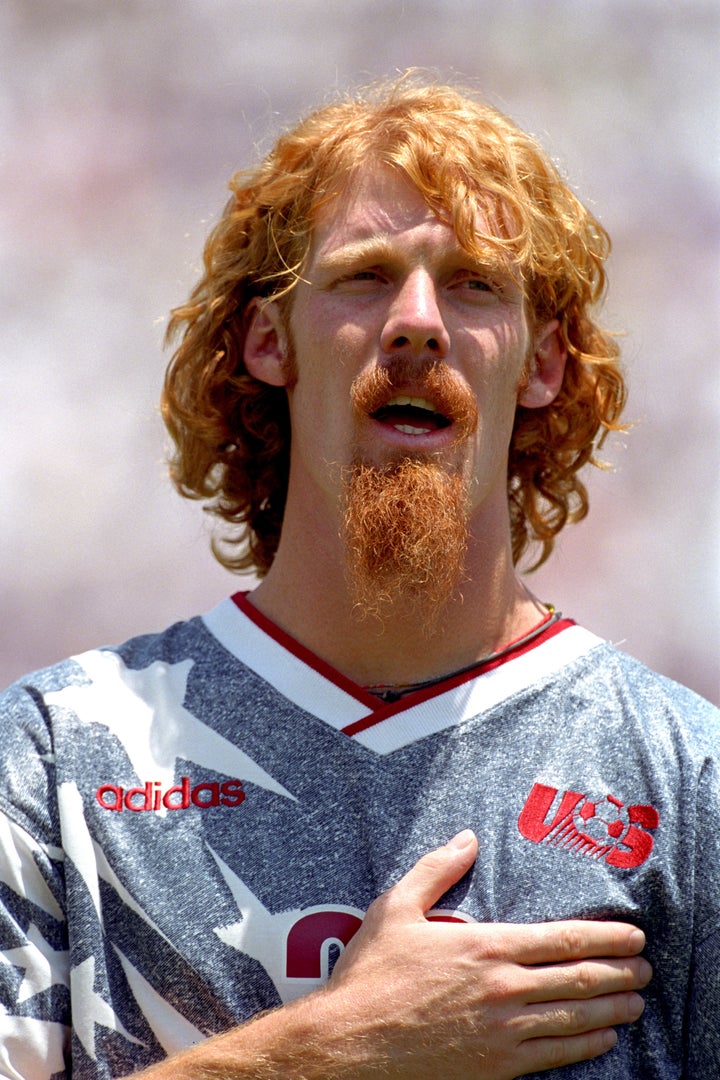 Alexi Lalas, pictured here at the 1994 World Cup, represented the United States for seven years. He played for Italian club team Padova, the Kansas City Wizards and the Los Angeles Galaxy.