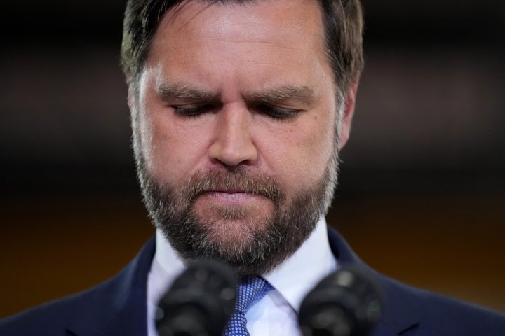 Vice President JD Vance speaks at Mid-City Steel on Aug. 28, 2025 in La Crosse, Wisconsin.