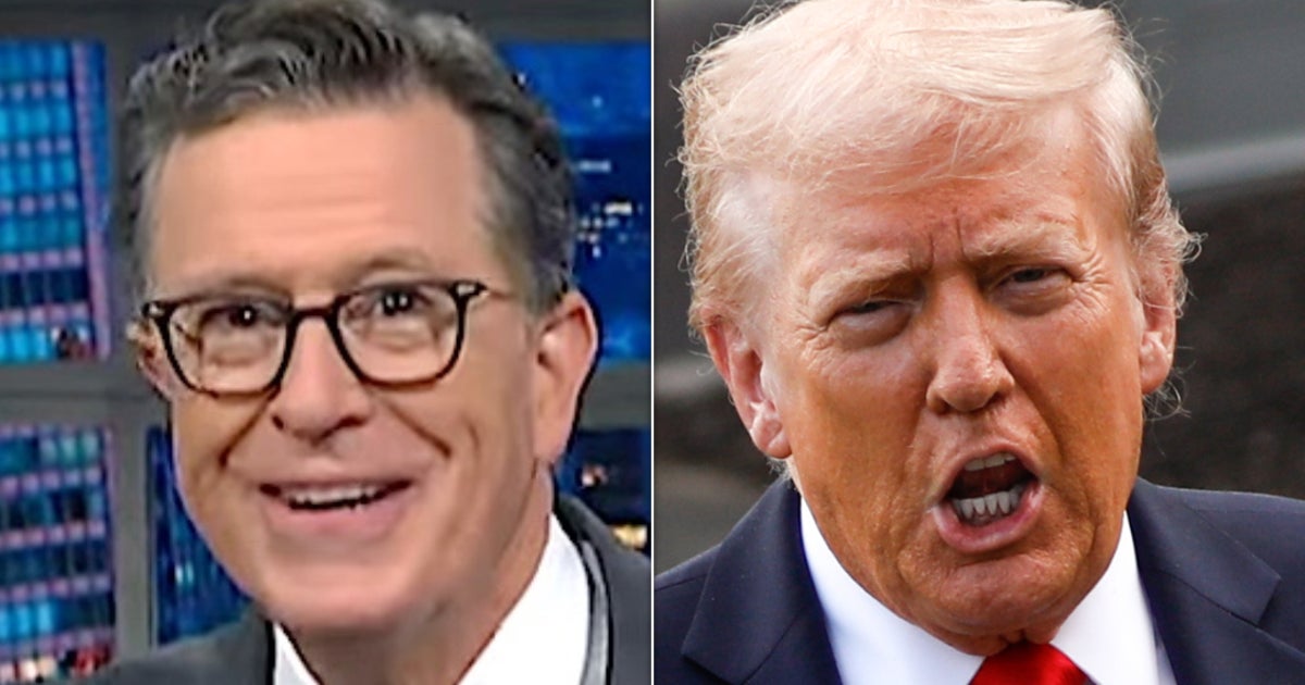 'Don't Applaud, That's Terrible!': Stephen Colbert Stops Audience During Trump Joke