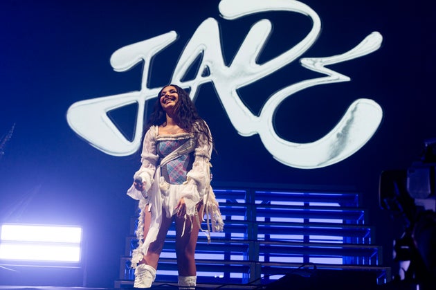 Jade on stage during Radio 1's Big Weekend earlier this year