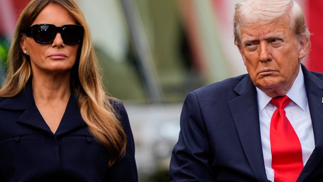 アメリカ同時多発テロから24年を迎えた追悼記念式典に出席したトランプ大統領と妻のメラニア氏（2025年9月11日）