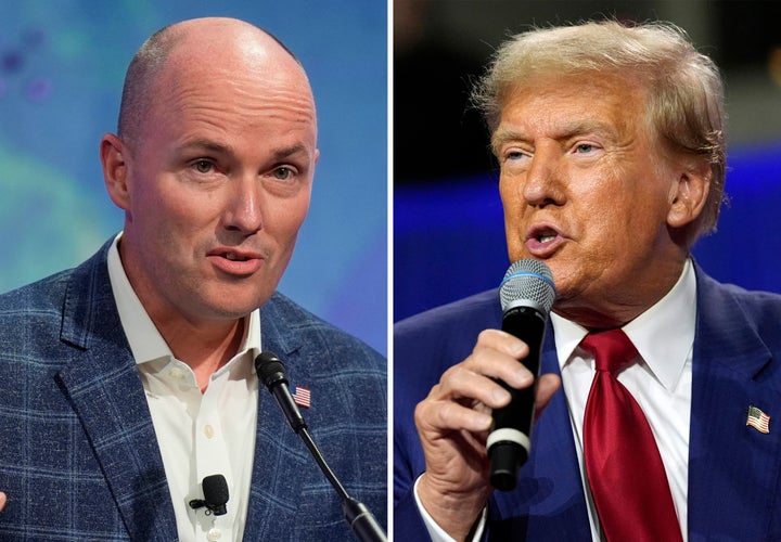 The governor of the Republican party takes a completely different tone from Trump after Charlie Kirk 1 In this combination photo, the governor of Utah Spencer Cox (R) speaks in the National Association of Governors, on July 11, 2024, in Salt Lake City, on the left, and President Donald Trump speaks during a town hall, on August 29, 2024, in La Crosse, Wisconsin. (Photo AP)