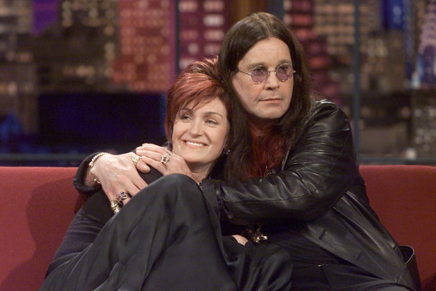 Sharon Osbourne and Ozzy Osbourne on The Tonight Show with Jay Leno in 2002