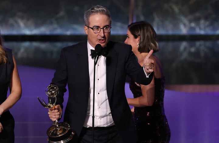 Each Winner From The 2025 Primetime Emmys: The Full Checklist - The Boston Courier 9 John Oliver curses while accepting his Outstanding Scripted Variety Series award for "Last Week Tonight With John Oliver."