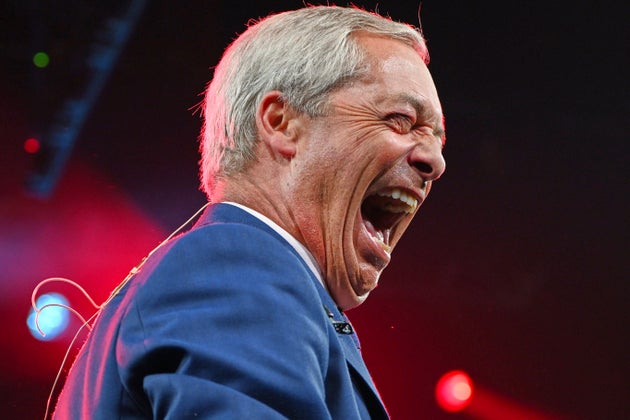 Britain's Reform UK party leader Nigel Farage is jubilant after securing yet another Tory defection.